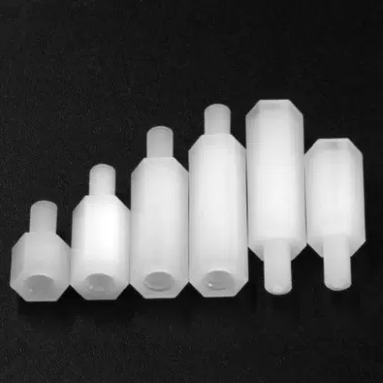 M3 HTS3塑料六角内外螺纹隔离柱单头尼龙螺丝柱 绝缘电路板间隔柱