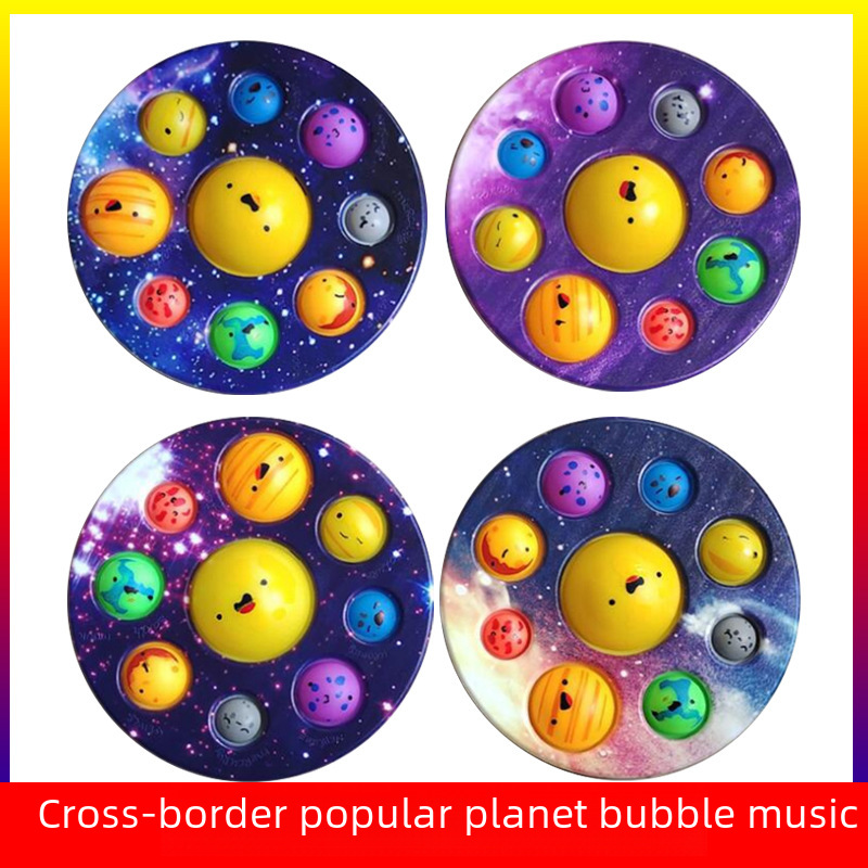 Star Planet Finger Pressure Bubble Fun Stress Relief Squeeze Fun Eight Planets Mouse Elimination Pioneer Children's Educational Toy