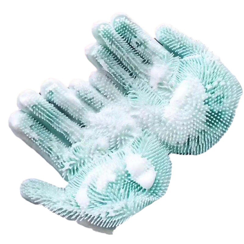 Fábrica directa guantes de limpieza de cocina guantes de lavado de platos de silicona guantes de aislamiento térmico resistentes a alta temperatura al por mayor