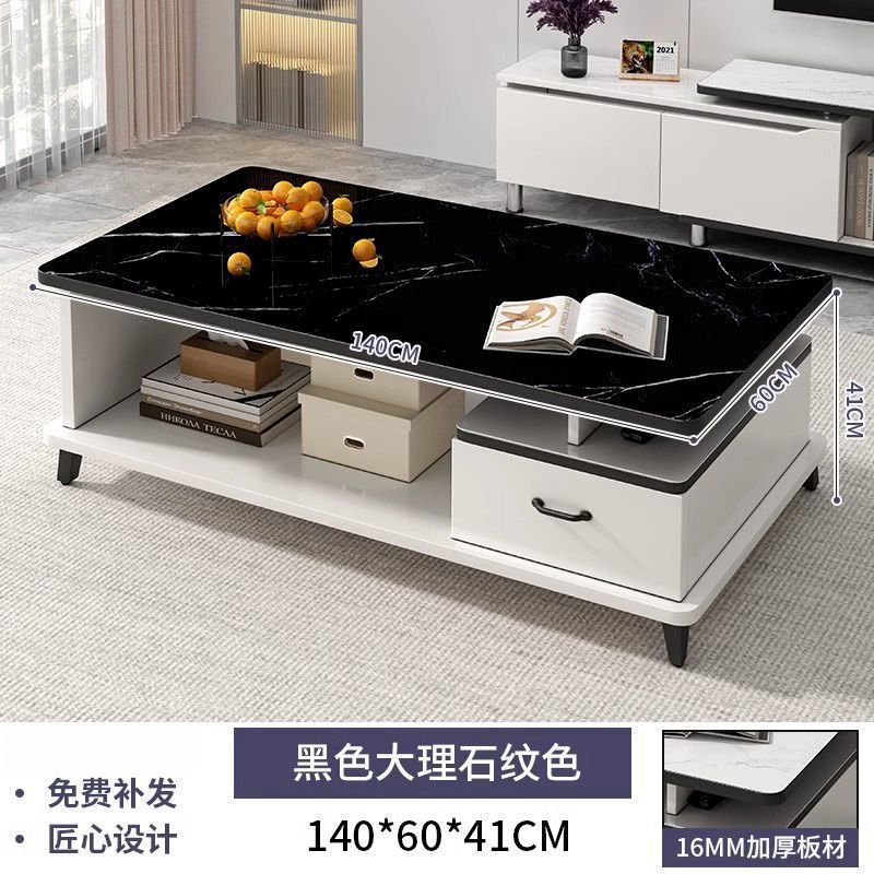[기본모델] 140cm 검정색 대리석 패턴 두꺼운 판