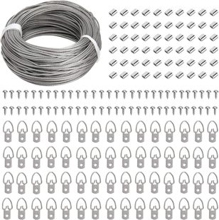 3m 10 20 30 m galvanized small iron wire hanging picture wire coil photo frame hanging wire stainless steel wire rope