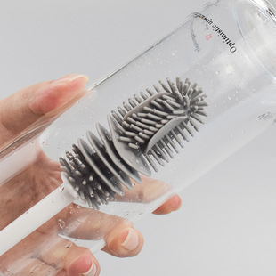 Silicone plastic hygienic brush, glass