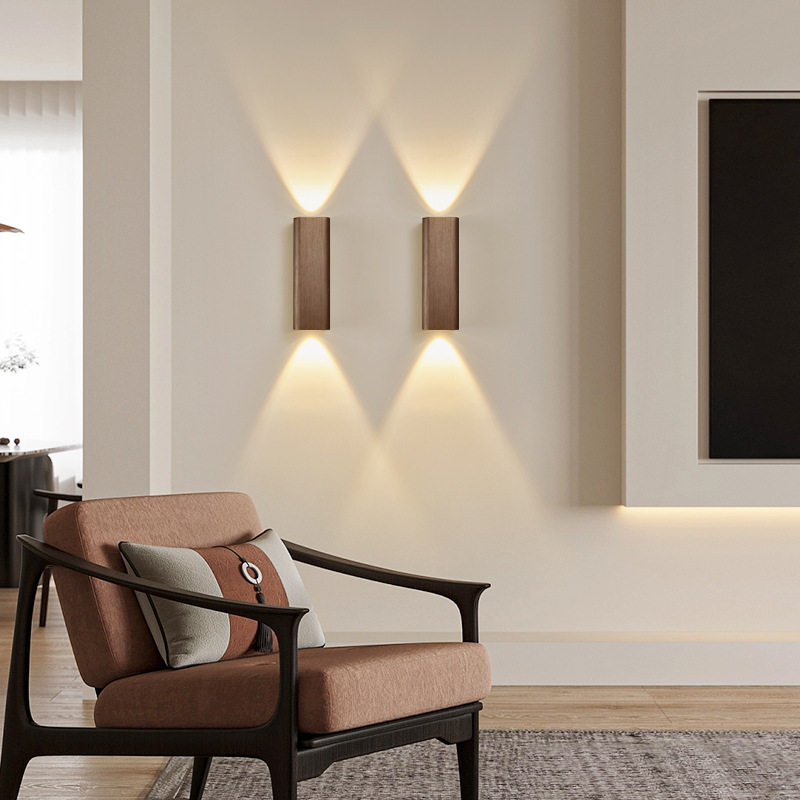 Cross-Border Modern Simple Bedside Lamp Bedroom Wall Lamp Creative Light Luxury Living Room Background Wall Lamp Stair Lamp Aisle Lamp
