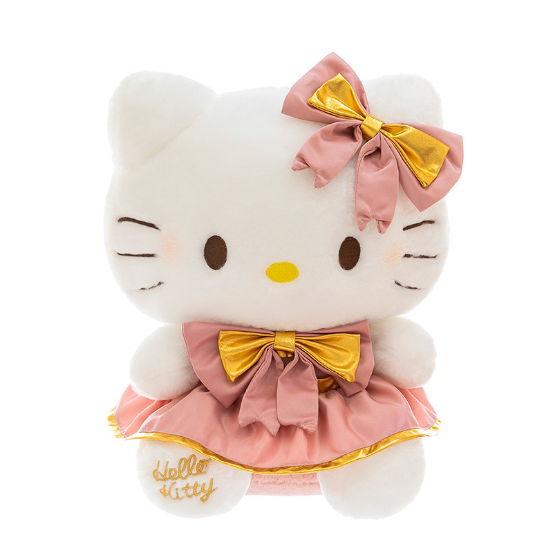 かわいいkt猫ぬいぐるみ人形ケイティ猫人形ピンクスカートkt猫人形誕生日プレゼント女の子|undefined