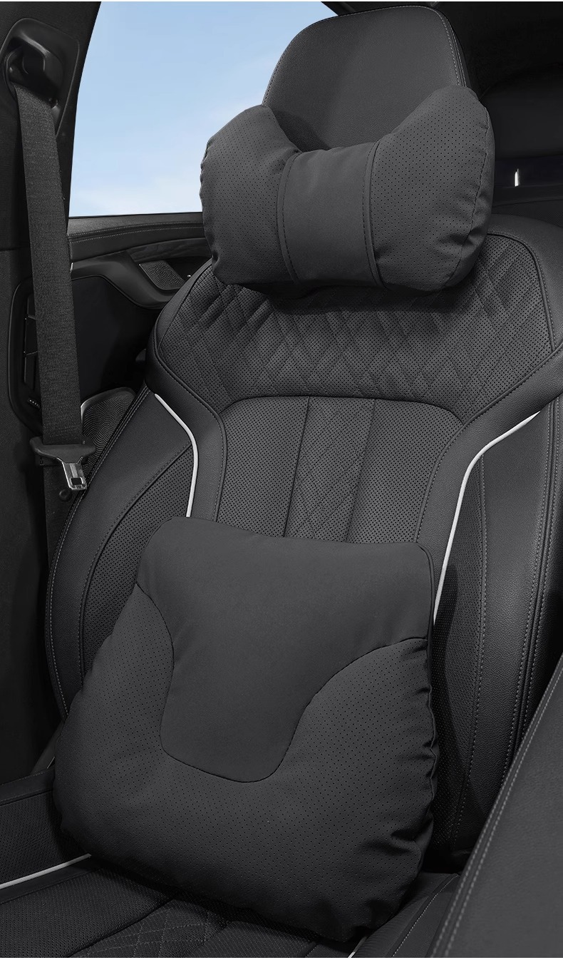 Suitable for Toyota Leather Headrest and Neck Pillow Camry Senna Rongfang Wilanda Highlander Asia Dragon Car Lumbar Support