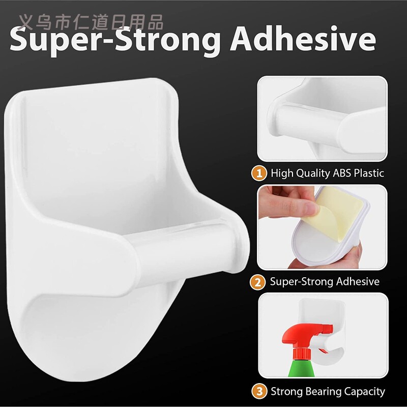 Spray Bottle Holder Wall-Mounted Adhesive Spray Bottle Hanger for Cabinet Wall-Mounted Bracket to Create Storage Space Spray Bottle Holder Wall-Mounted Adhesive Spray Bottle Hanger for Cabinet Wall-Mounted Bracket to Create Storage Space