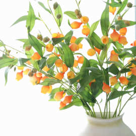仿真花灯笼花假花宫灯百合花 家居装饰婚庆布置仿真酸浆果薄塑料