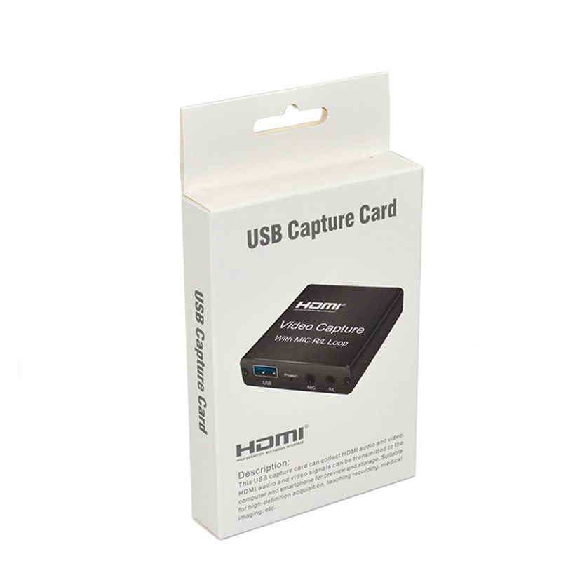 HDMI коллекционная карта USB высокого разрешения видеозапись коробка OBS игра живой сбор карты петля 3.5 микрофон передача