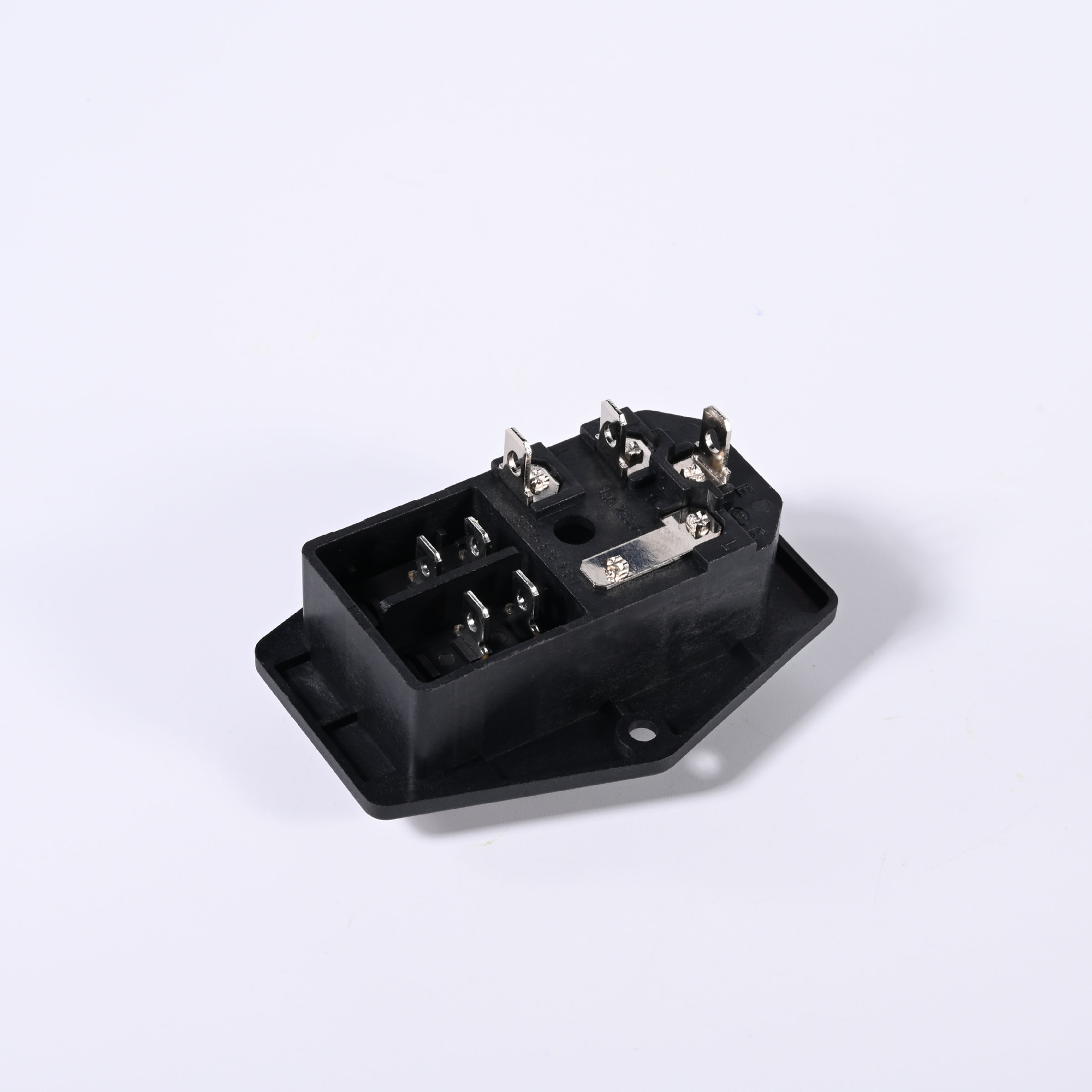 Botao C14 fuse socket with light switch, three-in-one AC power socket, three-copper foot locking male socket