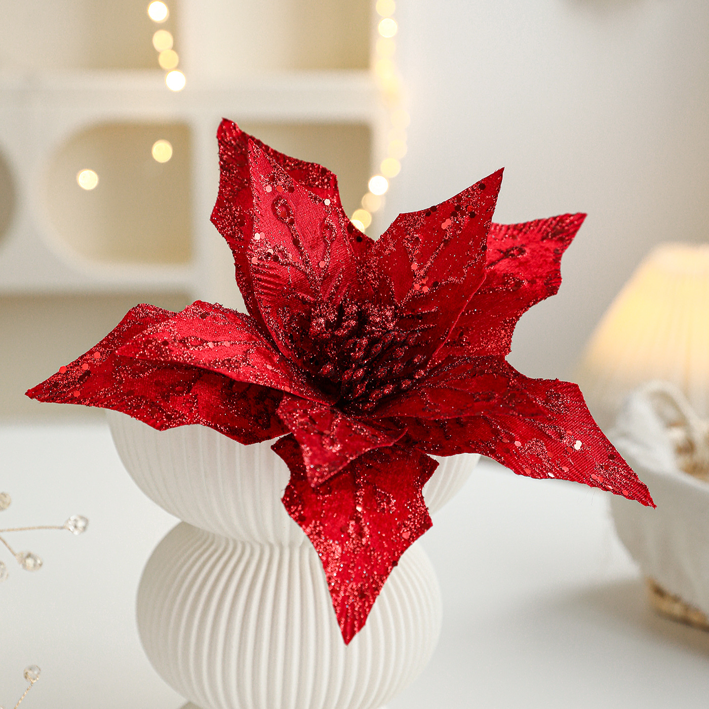 29CM tela flor de simulación flor flor de Navidad flor de decoración ornamentos ornamentos guirlandas de Navidad