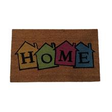 跨境專供天然椰殼纖維門墊家居入戶除塵地墊客廳裝飾圖案椰棕門墊