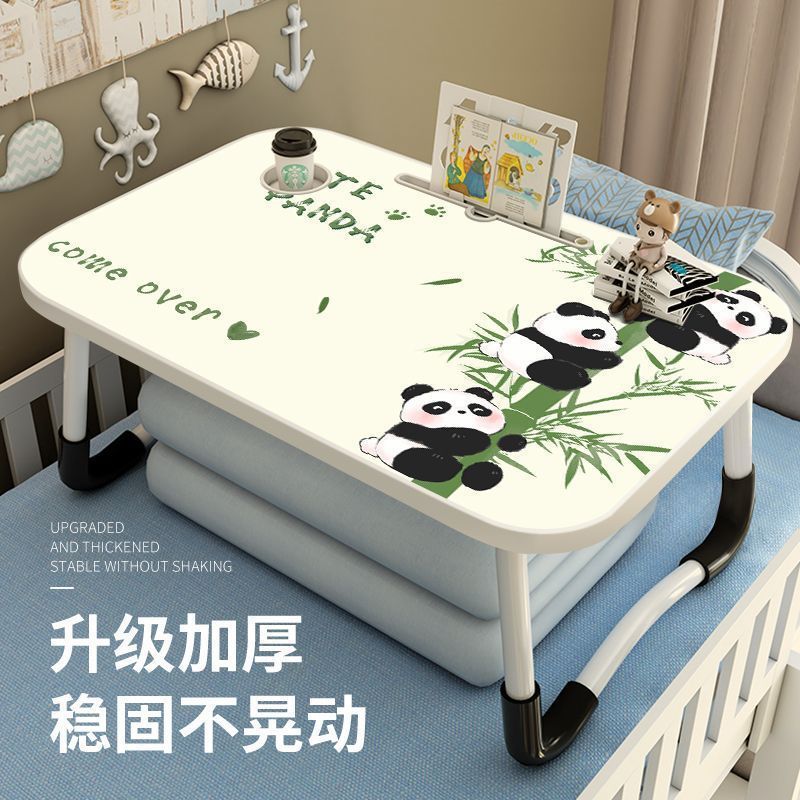 熊猫床上小桌子宿舍学生学习可小桌板写字可折叠卡通懒人桌|undefined