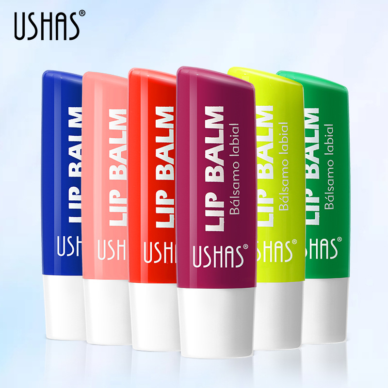 Bálsamo labial de venta caliente transfronterizo de USHAS Bálsamo labial en caja Hidratante e hidratante para reducir las líneas de los labios Mascarilla de labios explosiva image 4