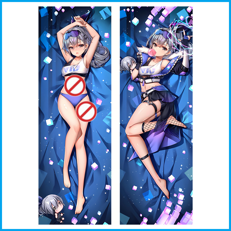 Honkai : Star Rail Coussin Corporel - Housse de Coussin Jeu Anime Silver Wolf