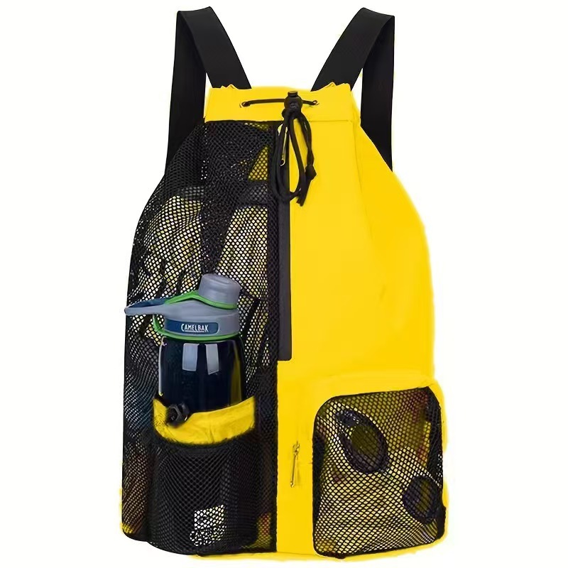 Bolsa de natación de malla mochila con bolsa húmeda mochila portátil al aire libre de playa gimnasio amazon mochila explosiva image 11