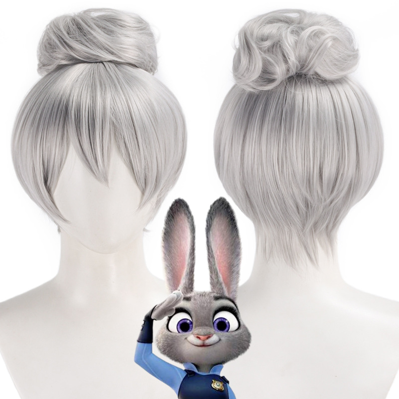 Blue Gold Zootopia 2 Judy Judy High Hair Short Hair Cos Wig Prom Dress Style Blue Gold Zootopia 2 Judy Judy High Hair Short Hair Cos Wig Prom Dress Style