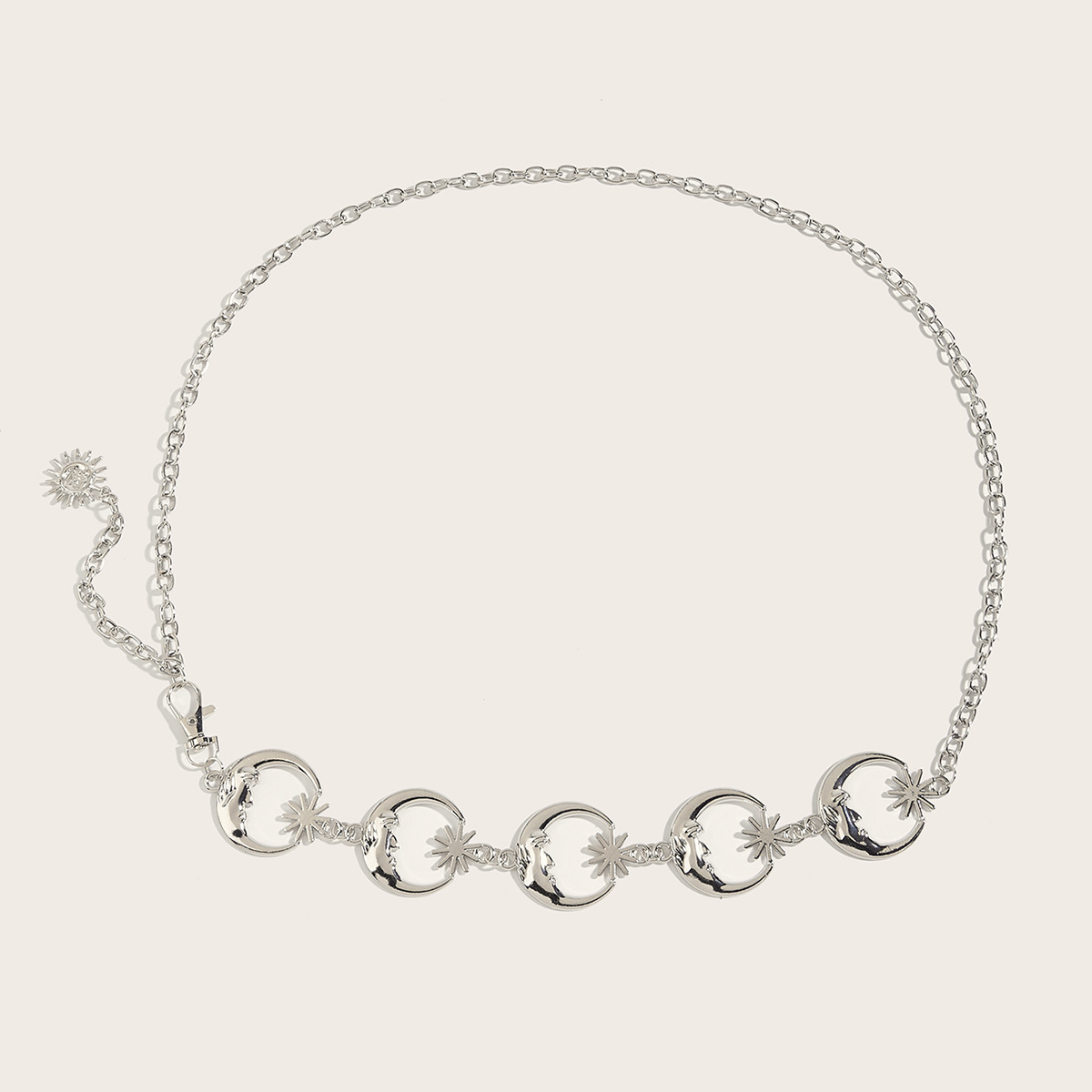 100g Weight Waist Chain Classification Holiday, Beach Occasion Iron Material Sun Pattern Spring&Summer Season Women's Gender Vacation Style Wholesale Jewelry Vacation Sun Iron Waist Chain 5