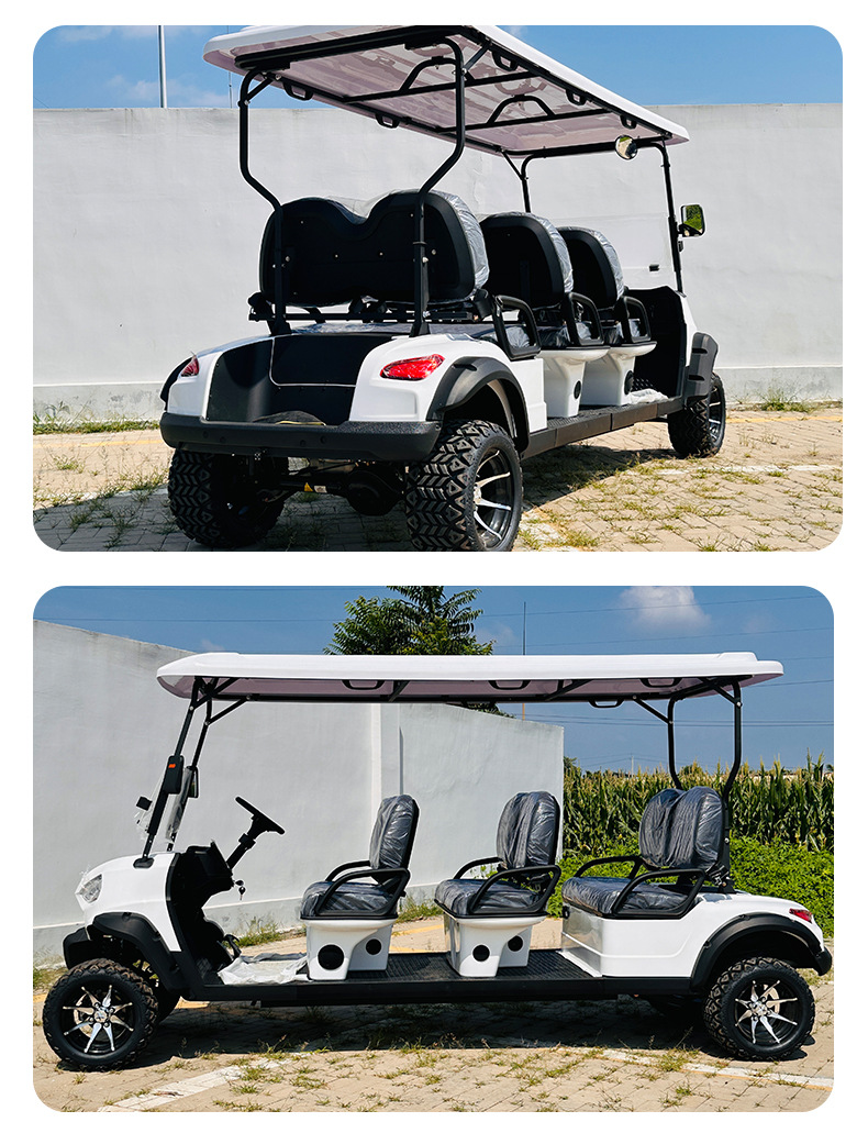 Foreign Trade Export Electric Four-Wheel Sightseeing Car Tourist Attraction Park Sightseeing Hunting Car Off-Road Golf Cart