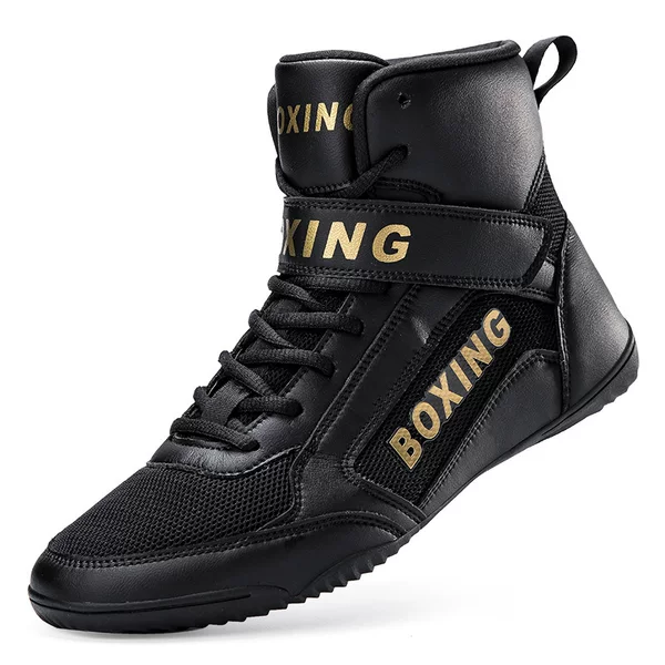 Cross-border Children's Shoes Children's Professional Training Boxing Shoes Fighting Sanda Fighting Wrestling Sports Fitness Indoor Men's and Women's Shoes
