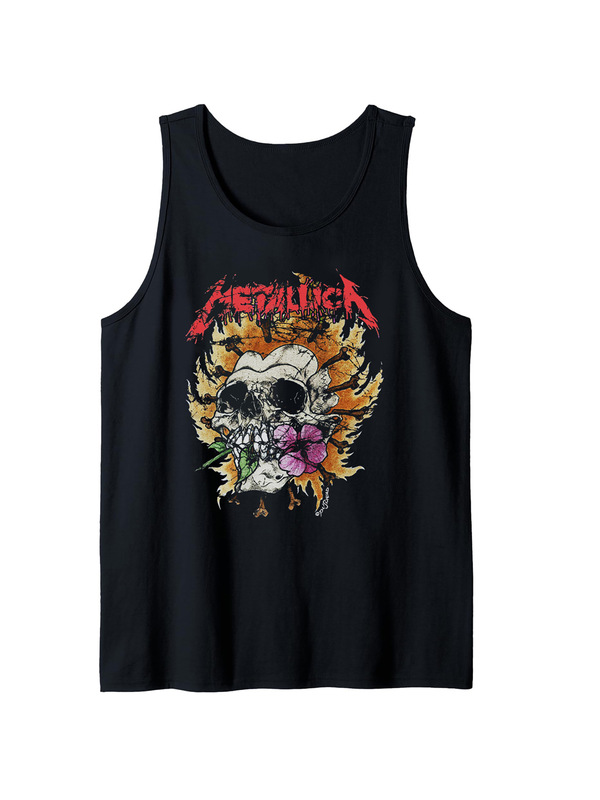 Metallica Metal King Band Rock Retro Waistcoat Bottoming Cotton Undershirt American Vest Sleeveless T-Shirt Men