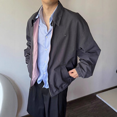 毒家版本现货高品质P家爆款小字母双面夹克外套宽松版型男女同款