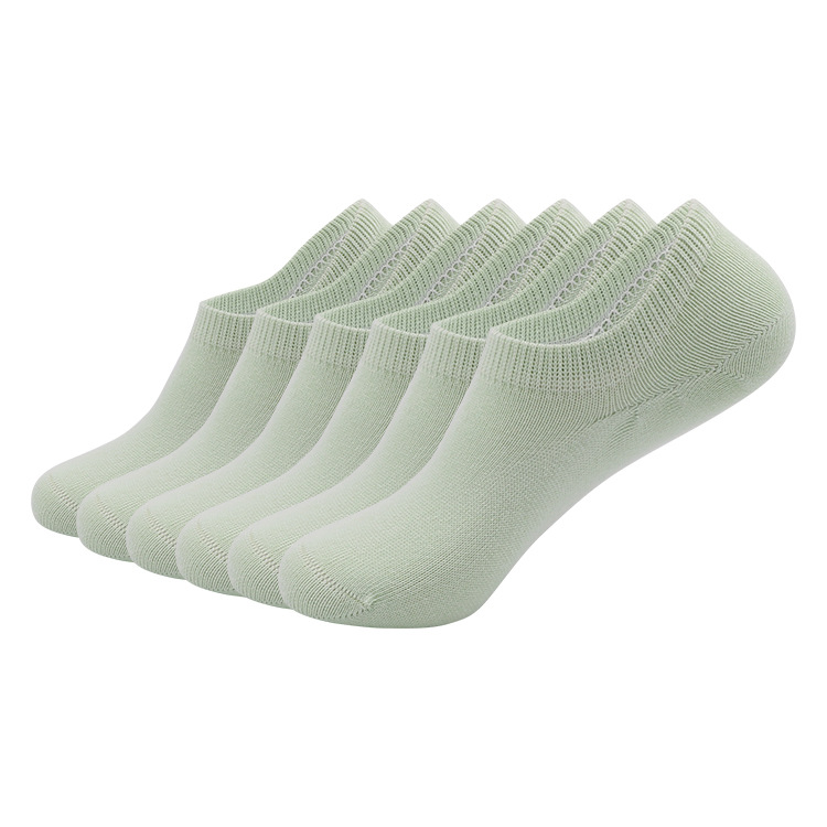 Medias de barco invisibles personalizadas de comercio electrónico transfronterizo para hombres y mujeres, medias de algodón peinadas delgadas de verano, medias casuales de color sólido para hombres