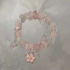 S219-Pink Beads Peach Blossom Bracelet#SZ461