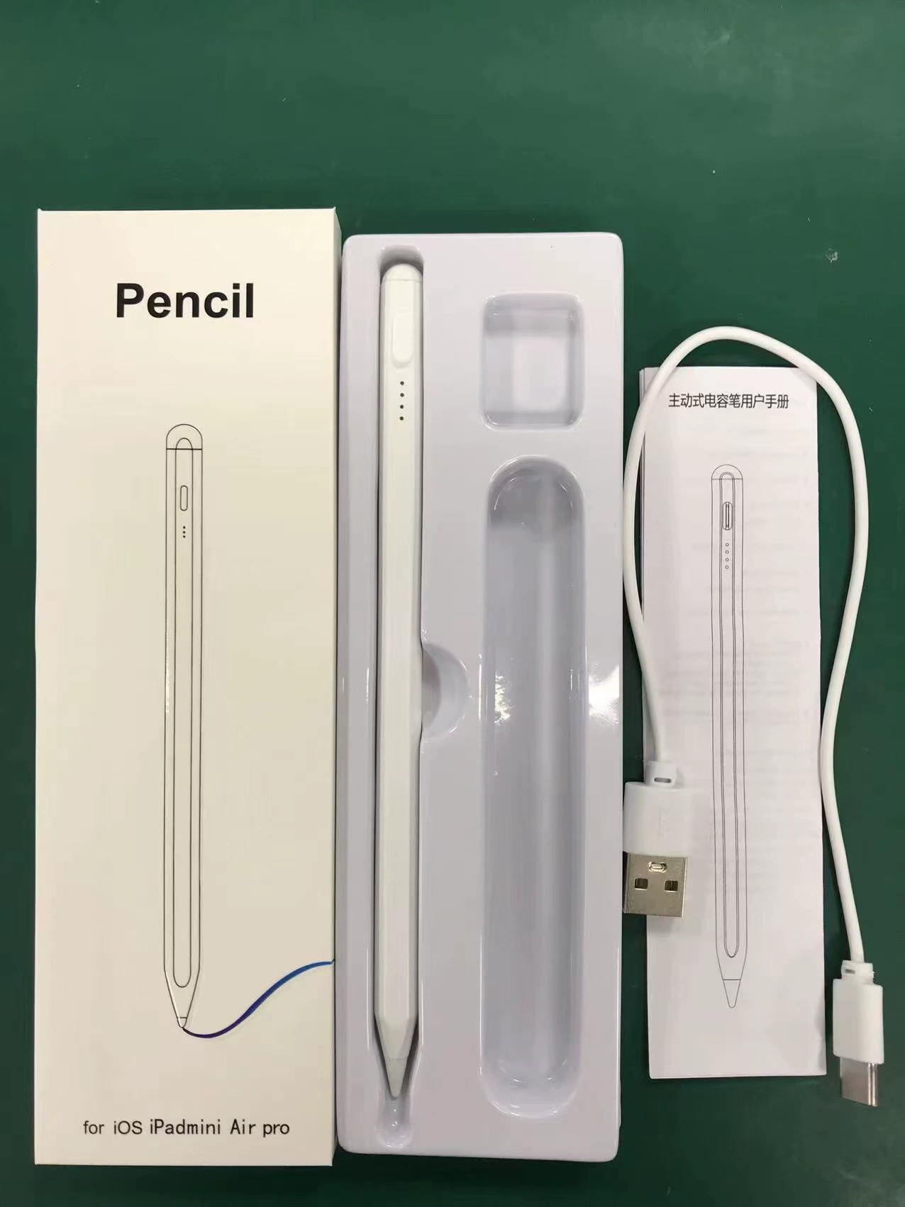 Stylus pen 2259 capacitive, universal touch pen for Android/iOS, magnetic attach and replaceable tip