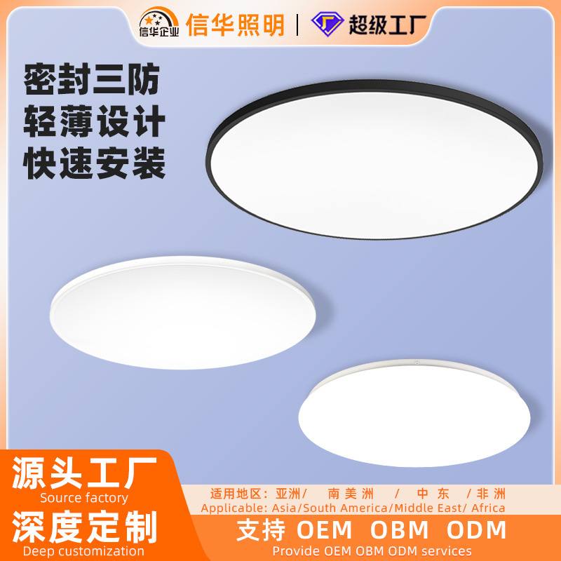 Manufacturer Wholesale Entrance Hallway Corridor Aisle Light Living Room Light Balcony Three-Proof Led Ceiling Light Master Bedroom Light