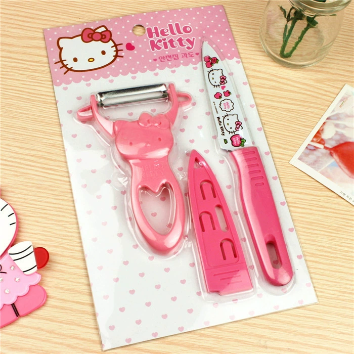 Wholesale kitty Korean cute fruit knife peel knife Apple stainless steel peeler planing scratchr