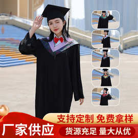学士服批发大学毕业学位服男女学院风工科理科文科医科学位服演出