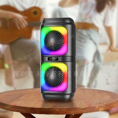 KTS工場卸売GTSシリーズGTS-2133屋外ポータブルダブル4インチRGBワイヤレスbluetoothスピーカー