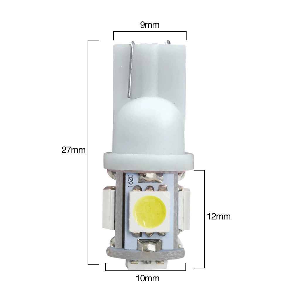 Салонный светодиодный фонарь для автомобиля T10 W5W 5050-5SMD, демонстрационная ширина света 12VLED, свет для чтения, дверной свет