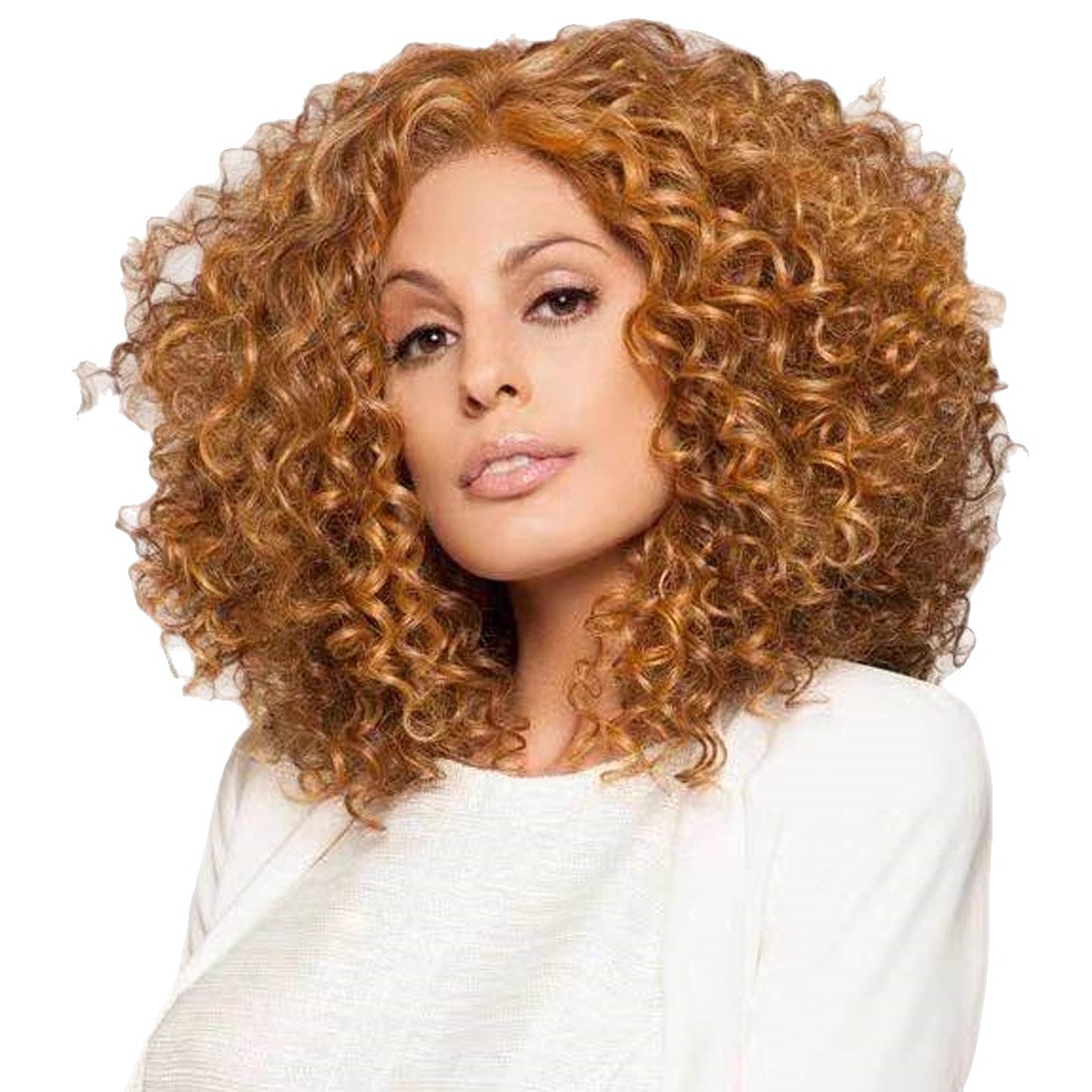 Transfronterizo africano negro pequeño rizado peluca oblicua Comercio exterior europeo y americano señoras peluca cabeza cubierta