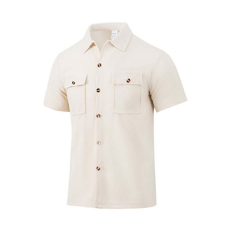 Herrset i två delar med waffle t-shirt och shorts_voghion.com