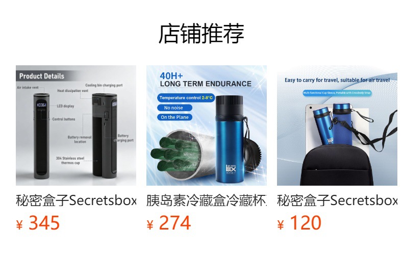 Secretsbox Insulin Cooler Mini Model Exported to Amazon