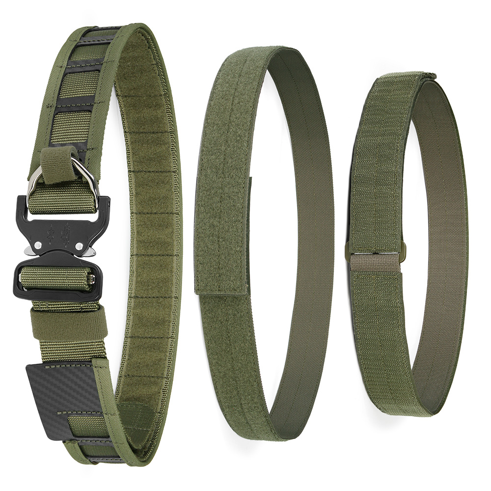 Cinturón Táctico MOLLE para Hombre de 4.5 cm de Lona Ligero para Combate al Aire Libre