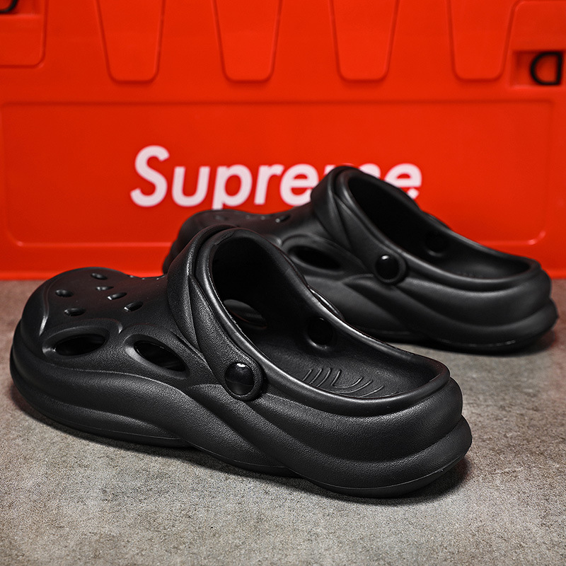 Zapatos de playa estilo pareja, zapatos antideslizantes con agujeros al aire libre, sandalias deportivas transpirables Baotou, sandalias de enfermera para hombres y mujeres