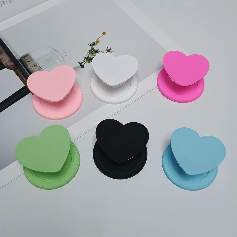 Держатель для мобильного телефона с подушкой безопасности, настольный ленивый телескопический сильный магнитный держатель, окрашенный в стиле любви, индивидуальный магнитный держатель, сплошной цвет