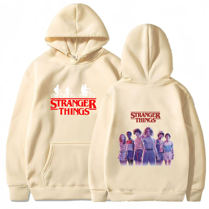 2025 Men's and Women's Fleece Sweatshirt Pullover Hoodie Anime Hoodie Stranger Things 4 Stranger Things
