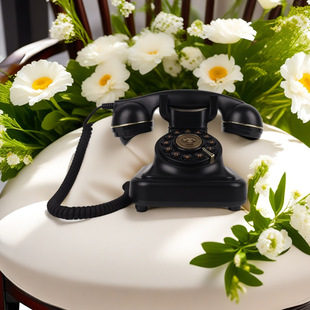 Cross-Border Old-Fashioned Retro Recording Telephone Antique Wedding Party Landline Card Phone Message Book Telephone Wholesale