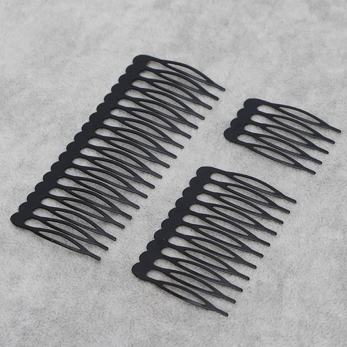 Horse-eye iron hair comb electrophoresis sub-black bridal headdress crown small hair comb accessories hair hoop headdress material insert comb