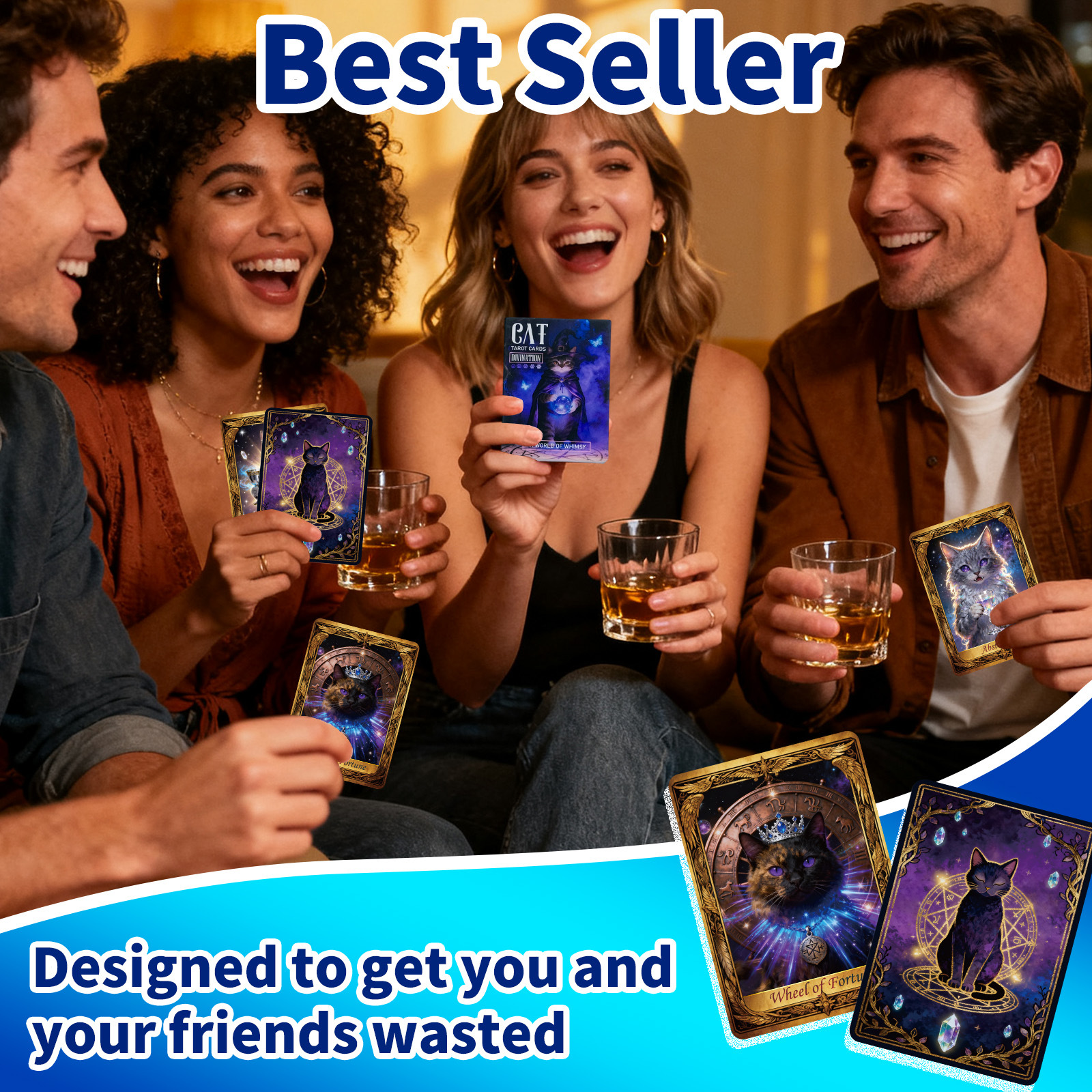 Verspieltes Katzen Kartenspiel Für Partys 50 Interaktive Karten_voghion.com