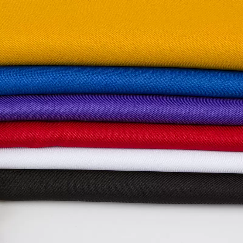 制服呢布匹斜纹华达呢涤纶布料服装加厚精仿尼工装制服围裙职业装