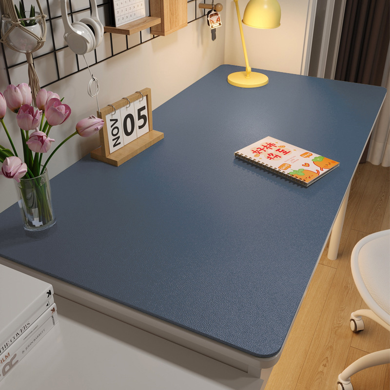 Protector de ojos de protección del medio ambiente Alfombrilla de mesa de libro Cuero para estudiantes Alfombrilla de mesa de color sólido Mantel de mesa a prueba de aceite Alfombrilla de mesa de computadora de aprendizaje antideslizante