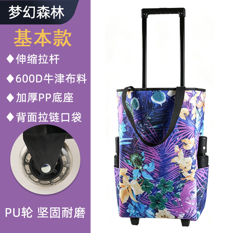 Cross-border, in-stock small shopping cart with wheels, foldable and retractable, suitable for home use, elderly people, and for carrying groceries Cross-border, in-stock small shopping cart with wheels, foldable and retractable, suitable for home use, elderly people, and for carrying groceries