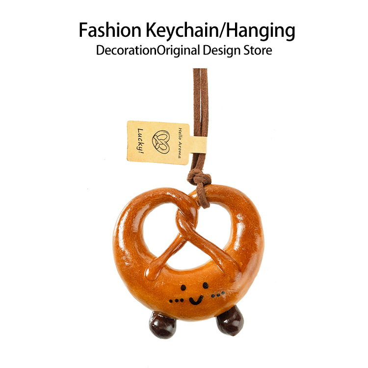 手作りアルカリ水パンストラップかわいい車載バックミラーストラップ貝果かわいいミニアクセサリーdiy装飾