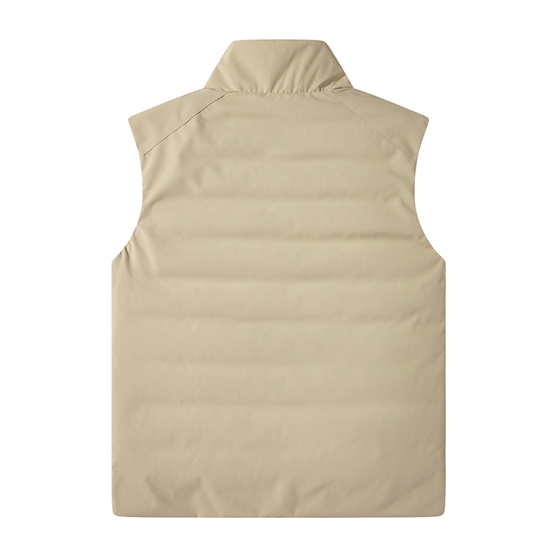 Nuevo chaleco transfronterizo al por mayor chaleco cálido de invierno masculino grupo ropa de trabajo abrazadera chaqueta pareja chaleco de pluma