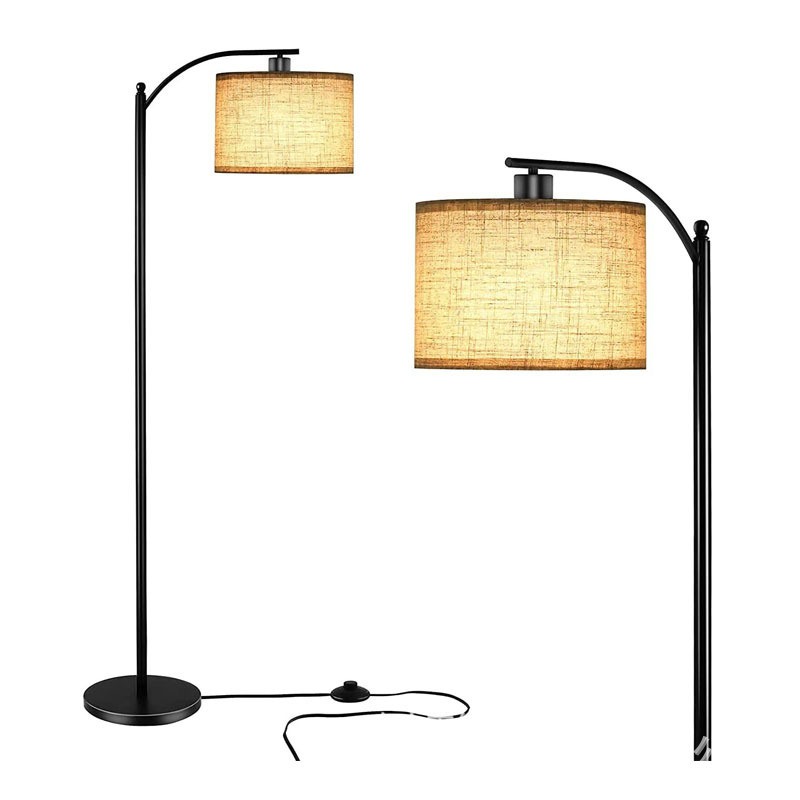 Amazon Cross-border Floor Lamp Cross-border Nordic Modern Living Room Bedroom American Style Retro Cloth Cover Floor Lamp