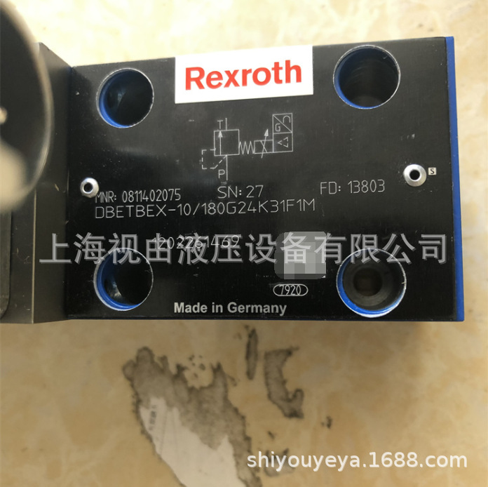 0811402075 DBETBEX-10/180G24K31F1M力士乐比例溢流阀